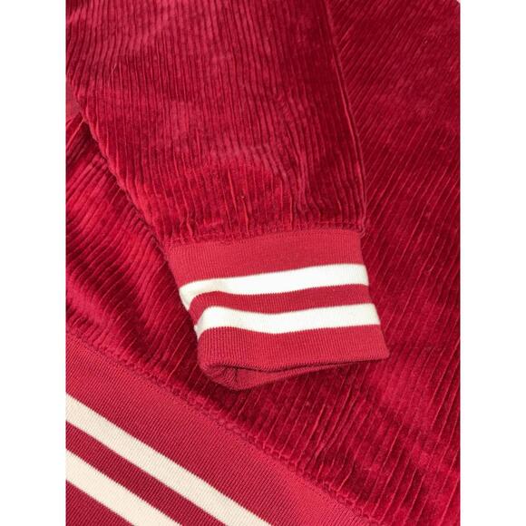 Champion Mens Corduroy Crew Sweatshirt 2XL XXL Maroon Red Logo Cotton Athletic - Picture 5 of 16